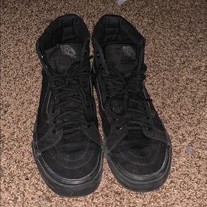 All black High Top Vans